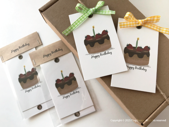 生日快樂小卡 (一組2入) 小卡片 禮物吊卡