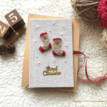 暖暖的聖誕小毛襪 手工卡片 聖誕卡 | Handmade Christmas card